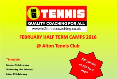 Half-term mini-tennis - Half - term Junior Camps